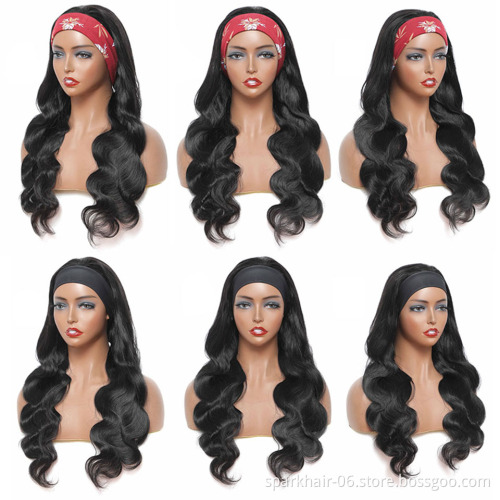 Wholesale Remy Human Hair Headband Wig,Headband Wig Human Hair For Black Women,150%Density Curly Headband Human Hair Wig